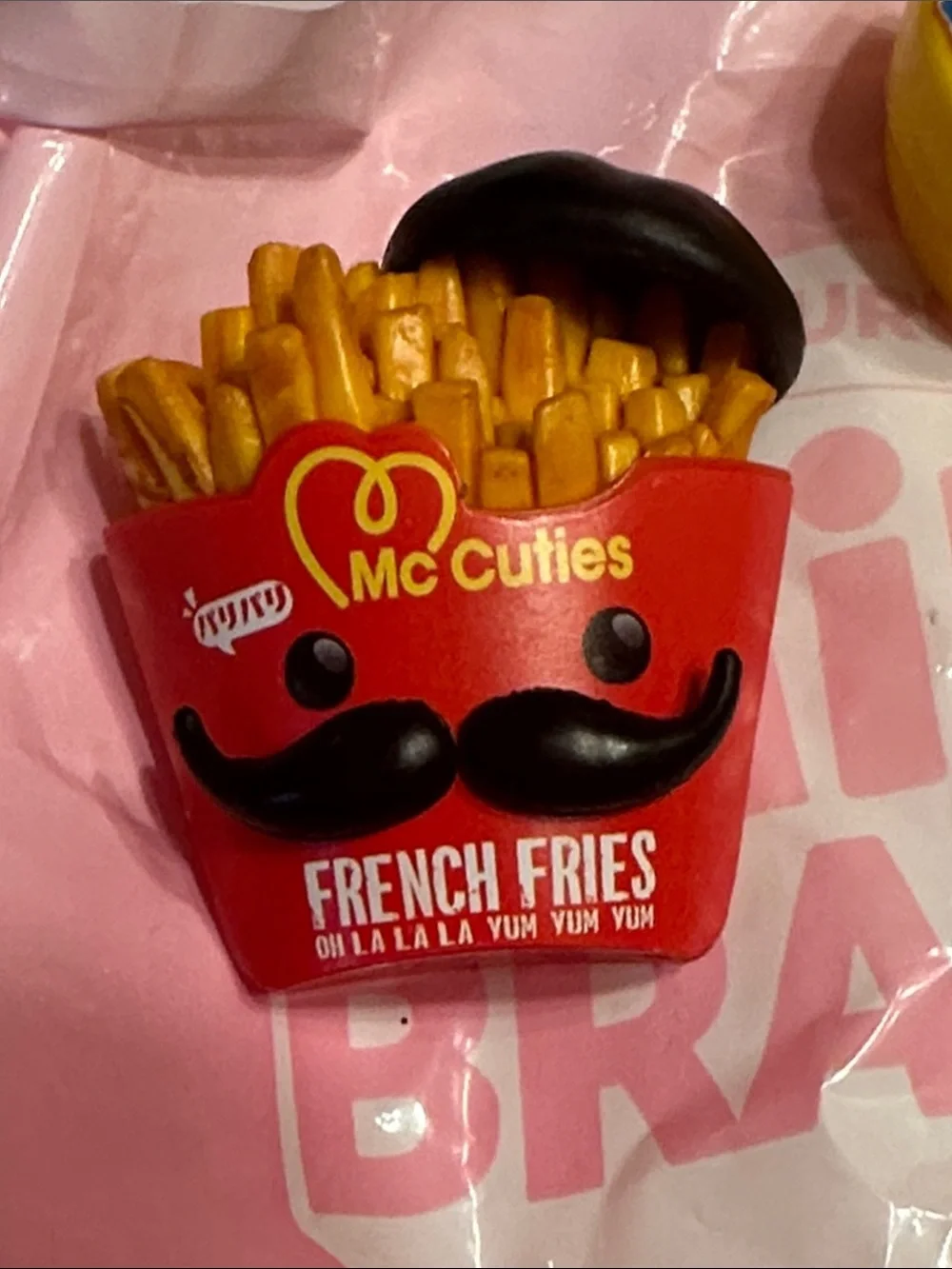 Mini Brands Cuties Kawaii Fries, Duck, Popcorn and sticker